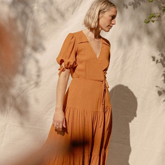 Christy Dawn The Augusta Dress In Turmeric M - Picture 16 of 16